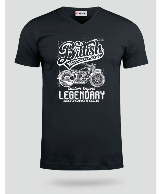 British motorcycle  T-shirt Scollo V
