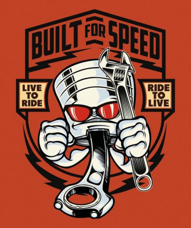 Built for speed T-shirt Basic Uomo
