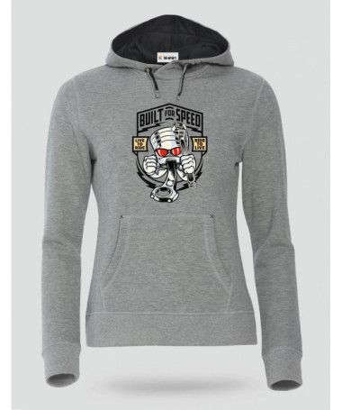 Built for speed Felpa Premium con cappuccio Donna