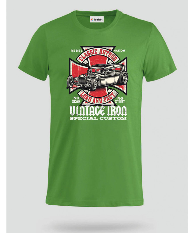 Vintage iron T-shirt Basic Uomo