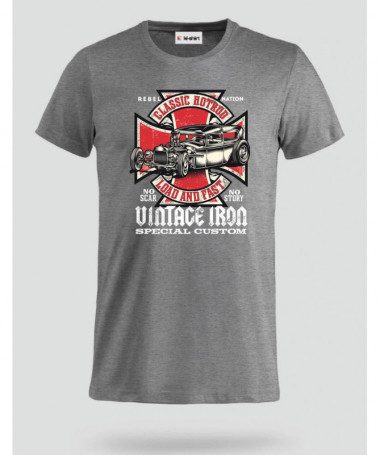 Vintage iron T-shirt Basic Uomo