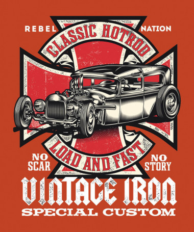 Vintage iron  T-shirt Scollo V