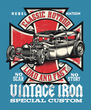 Vintage iron  T-shirt Scollo V