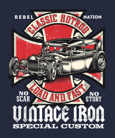 Vintage iron  T-shirt Scollo V