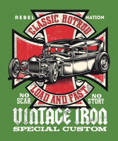 Vintage iron  T-shirt Scollo V