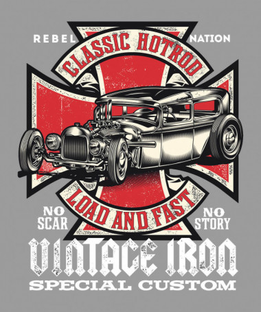 Vintage iron  T-shirt Scollo V