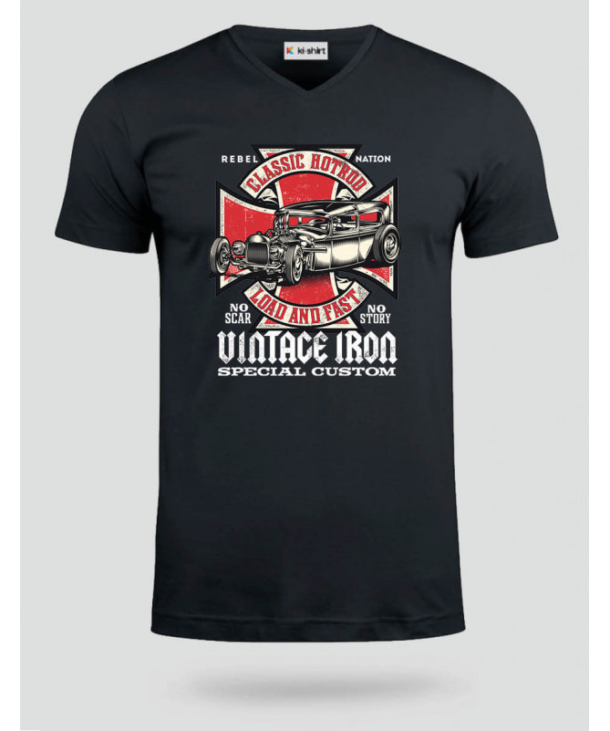 Vintage iron  T-shirt Scollo V