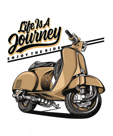 Life is a journey  T-shirt Scollo V