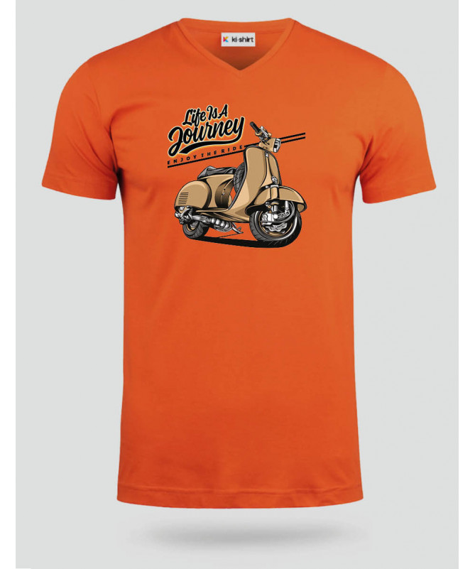 Life is a journey  T-shirt Scollo V