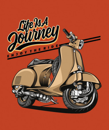 Life is a journey  T-shirt Scollo V