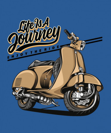 Life is a journey  T-shirt Scollo V