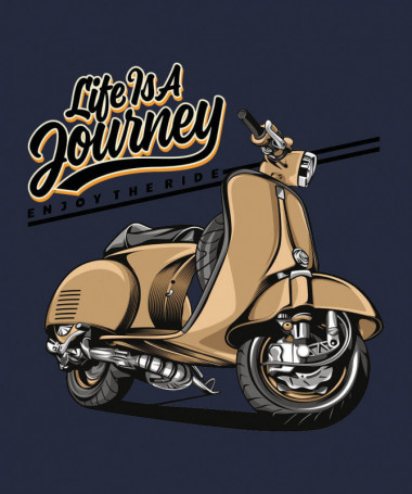 Life is a journey  T-shirt Scollo V