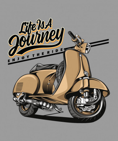 Life is a journey  T-shirt Scollo V
