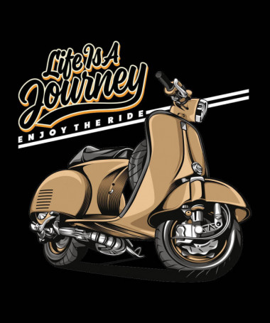 Life is a journey  T-shirt Scollo V