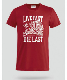 Live fast die last T-shirt Basic Uomo