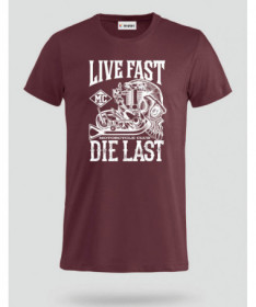 Live fast die last T-shirt Basic Uomo