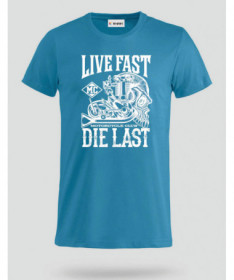 Live fast die last T-shirt Basic Uomo
