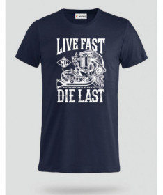 Live fast die last T-shirt Basic Uomo