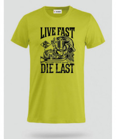 Live fast die last T-shirt Basic Uomo