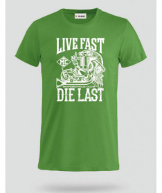 Live fast die last T-shirt Basic Uomo