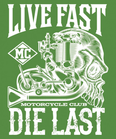 Live fast die last T-shirt Basic Uomo