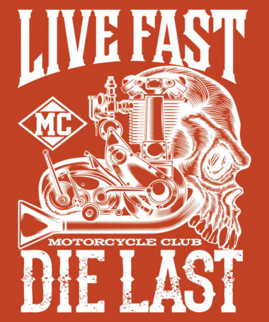 Live fast die last T-shirt Basic Donna