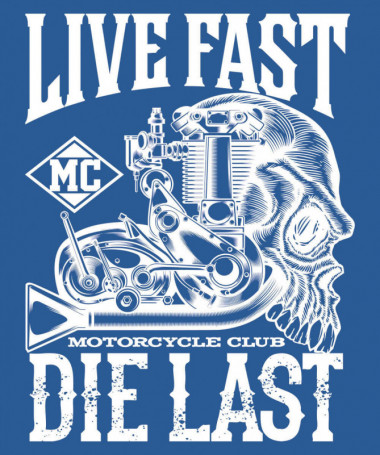Live fast die last  T-shirt Scollo V