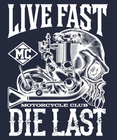 Live fast die last  T-shirt Scollo V