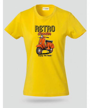 Retro scooter T-shirt Basic Donna