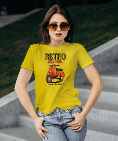 Retro scooter T-shirt Basic Donna