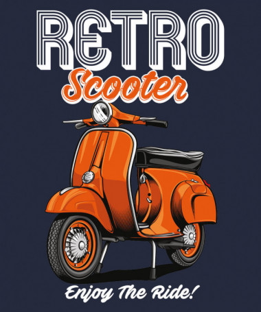 Retro scooter T-shirt Basic Donna
