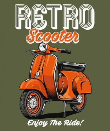 Retro scooter T-shirt Basic Donna