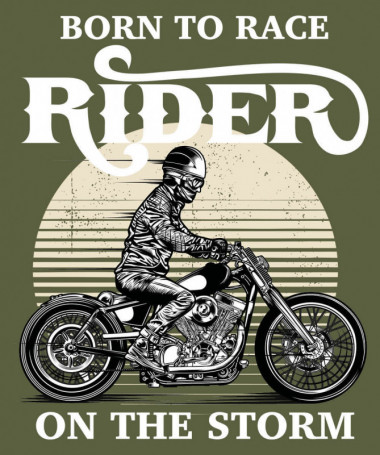 Ride on the storm T-shirt Basic Uomo