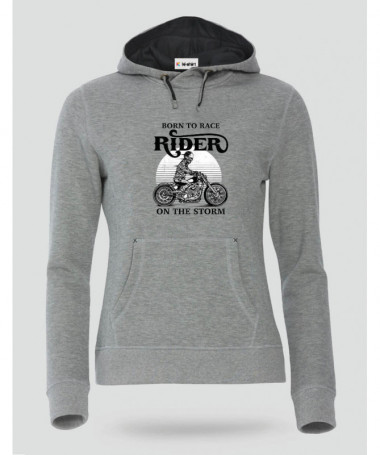 Ride on the storm Felpa Premium con cappuccio Donna
