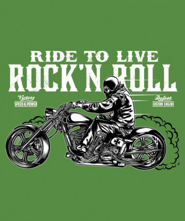 Ride to live rocknroll  T-shirt Scollo V