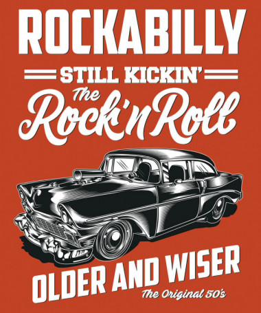 Rockabilly  T-shirt Scollo V