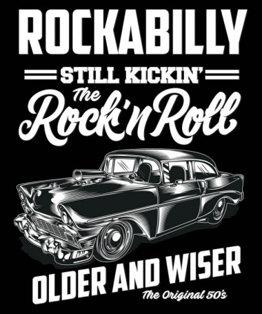 Rockabilly  T-shirt Scollo V