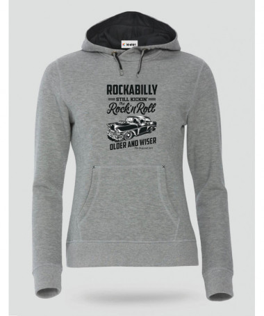 Rockabilly Felpa Premium con cappuccio Donna