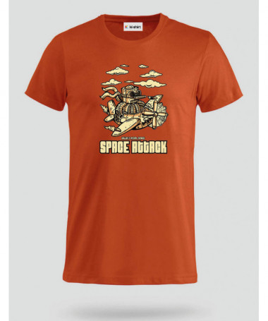 Space attack T-shirt Basic Uomo