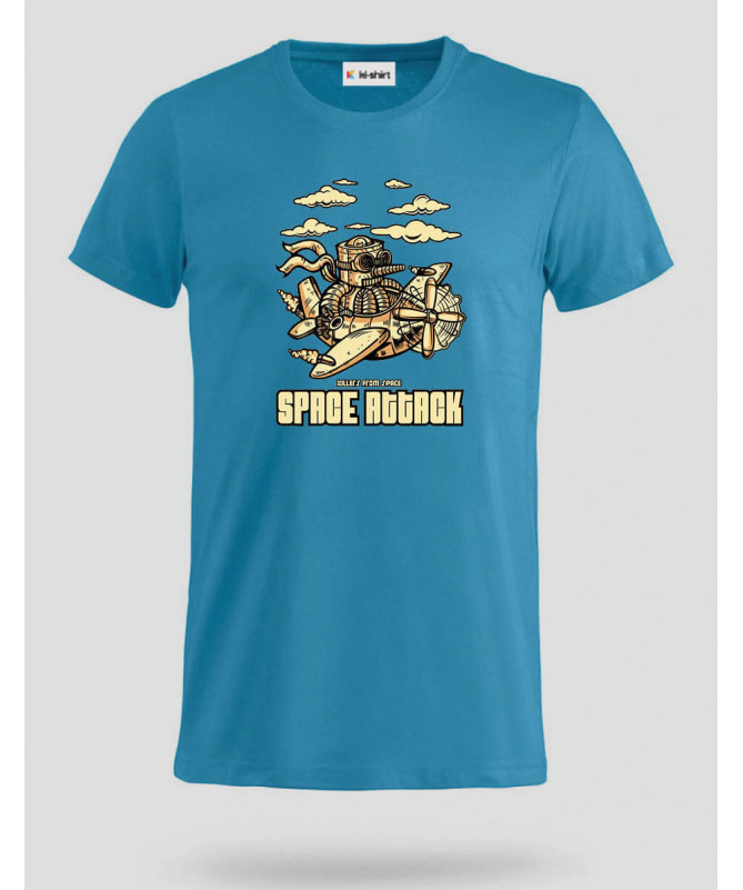 Space attack T-shirt Basic Uomo