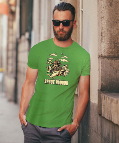 Space attack T-shirt Basic Uomo