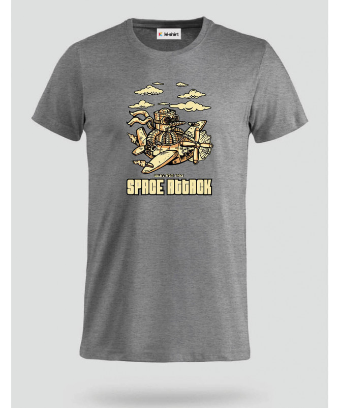 Space attack T-shirt Basic Uomo