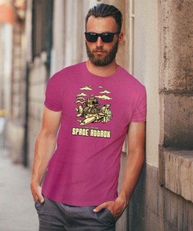 Space attack T-shirt Basic Uomo