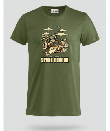 Space attack T-shirt Basic Uomo