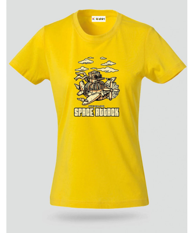 Space attack T-shirt Basic Donna