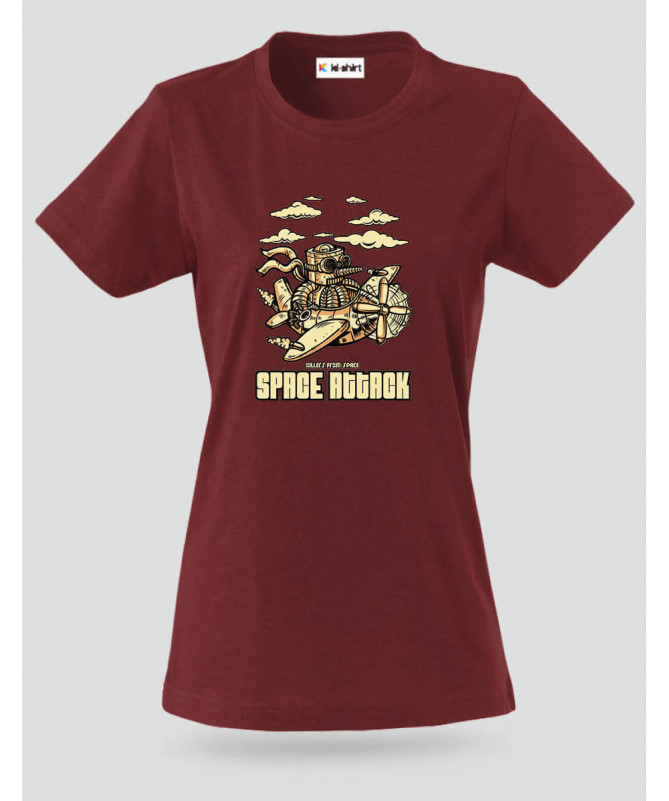Space attack T-shirt Basic Donna