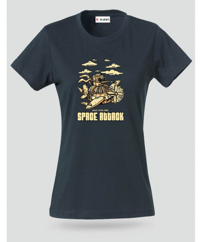 Space attack T-shirt Basic Donna