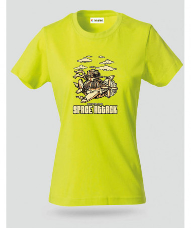 Space attack T-shirt Basic Donna