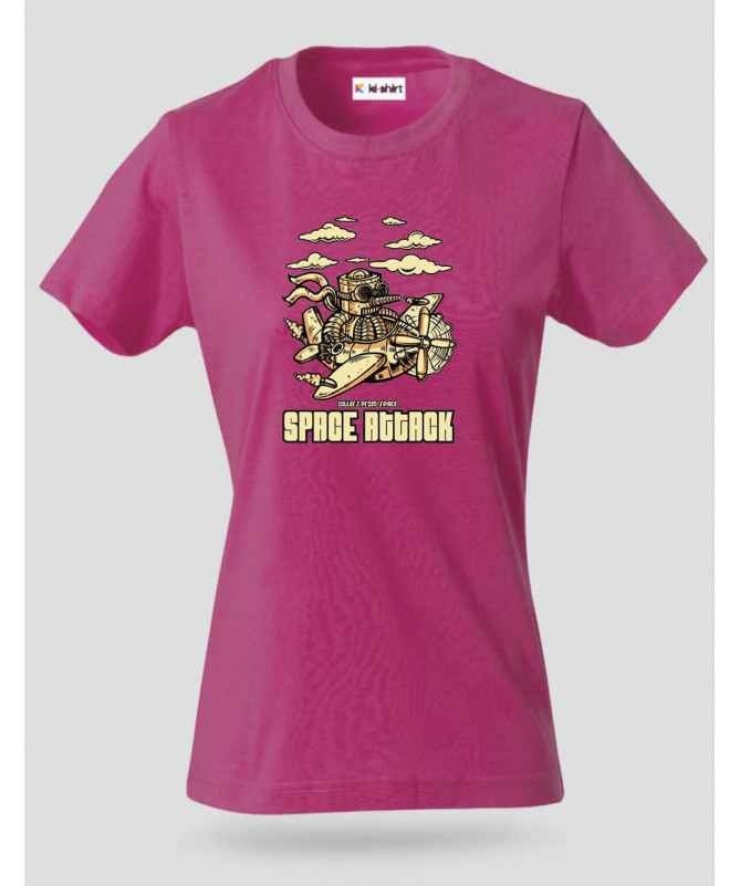 Space attack T-shirt Basic Donna