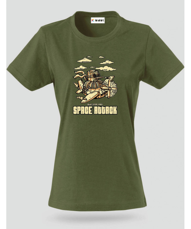 Space attack T-shirt Basic Donna